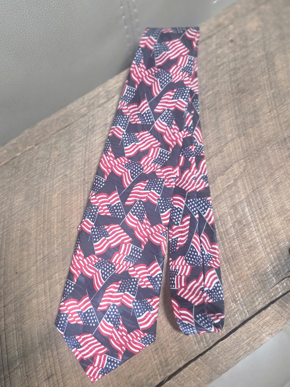 Roberto Cellini Patriotic American Flag Necktie - Bin 1B